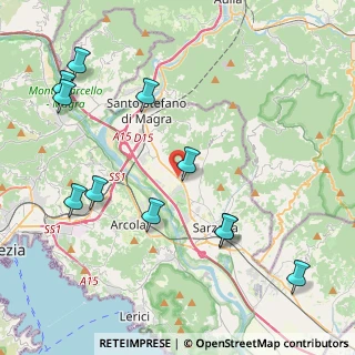 Mappa Via M. Castagnaro, 19037 Santo Stefano di Magra SP, Italia (4.94091)