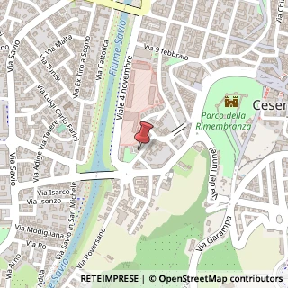 Mappa Via Aurelio Saffi, 72, 47521 Cesena, Forlì-Cesena (Emilia Romagna)