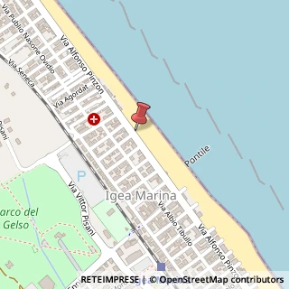 Mappa Via Alfonso Pinzon, 131, 47814 Bellaria-Igea Marina, Rimini (Emilia Romagna)