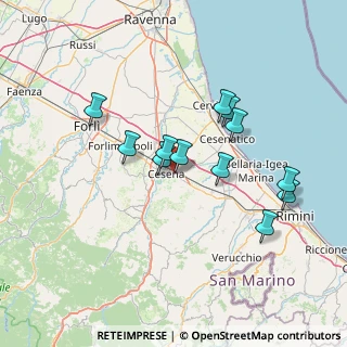 Mappa Via Fiorenzuola, 47521 Cesena FC, Italia (12.83917)