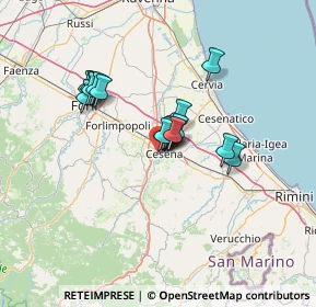 Mappa Via V. Bonicelli, 47522 Cesena FC, Italia (10.0175)