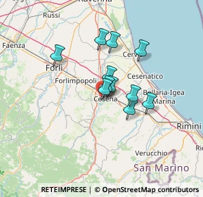 Mappa Via V. Bonicelli, 47522 Cesena FC, Italia (9.45273)