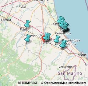 Mappa Via V. Bonicelli, 47522 Cesena FC, Italia (12.9605)