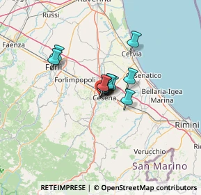 Mappa Via V. Bonicelli, 47522 Cesena FC, Italia (6.73091)