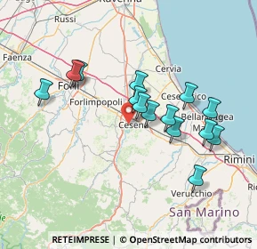 Mappa Via V. Bonicelli, 47522 Cesena FC, Italia (13.52357)