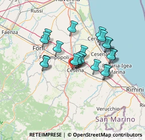 Mappa Via V. Bonicelli, 47522 Cesena FC, Italia (11.4765)