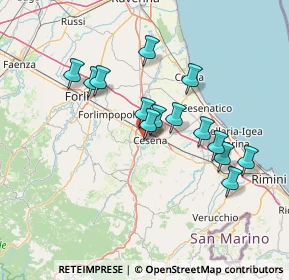 Mappa Via V. Bonicelli, 47522 Cesena FC, Italia (12.84857)
