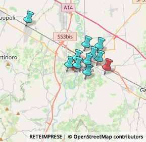 Mappa Via V. Bonicelli, 47522 Cesena FC, Italia (2.29273)