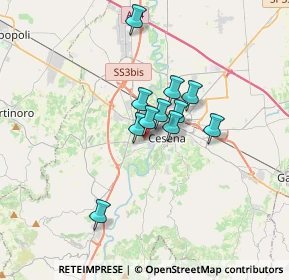 Mappa Via V. Bonicelli, 47522 Cesena FC, Italia (2.32091)