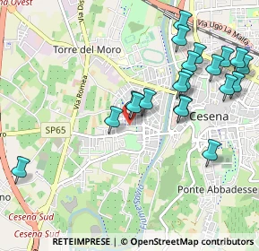 Mappa Via V. Bonicelli, 47522 Cesena FC, Italia (1.102)