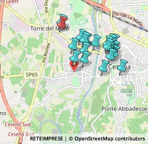 Mappa Via V. Bonicelli, 47522 Cesena FC, Italia (0.8335)