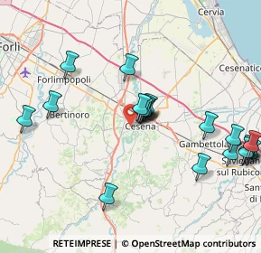 Mappa Via V. Bonicelli, 47522 Cesena FC, Italia (8.7325)