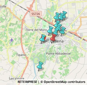 Mappa Via V. Bonicelli, 47522 Cesena FC, Italia (1.56455)