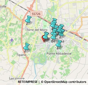 Mappa Via V. Bonicelli, 47522 Cesena FC, Italia (1.17857)