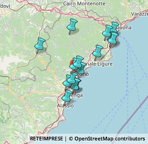 Mappa Via Tricolore d' Italia, 17054 Boissano SV, Italia (11.71067)