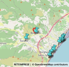Mappa Via Tricolore d' Italia, 17054 Boissano SV, Italia (2.80538)