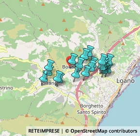 Mappa Via Tricolore d' Italia, 17054 Boissano SV, Italia (1.351)