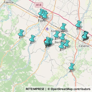 Mappa Via Roma, 47014 Meldola FC, Italia (8.2655)