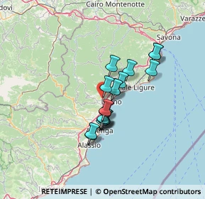 Mappa Via Morette, 17054 Boissano SV, Italia (9.52333)