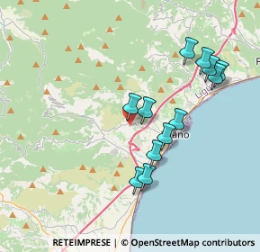 Mappa Via Morette, 17054 Boissano SV, Italia (3.6575)
