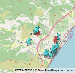 Mappa Via Morette, 17054 Boissano SV, Italia (1.96583)