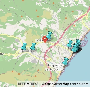 Mappa Via Morette, 17054 Boissano SV, Italia (2.41267)