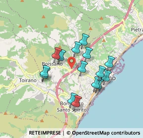 Mappa Via Rive, 17054 Boissano SV, Italia (1.5)