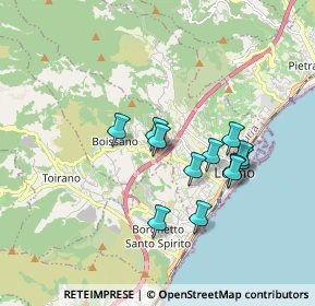 Mappa Via Rive, 17054 Boissano SV, Italia (1.525)