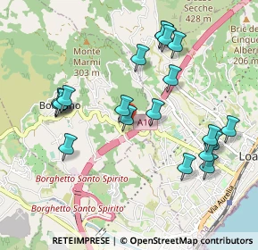 Mappa Via Rive, 17054 Boissano SV, Italia (1.039)