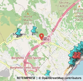 Mappa Via Rive, 17054 Boissano SV, Italia (1.717)