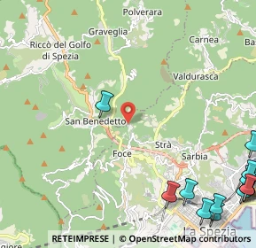 Mappa Località Viseggi, 19100 La Spezia SP, Italia (3.76571)