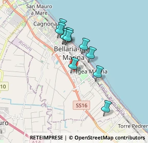Mappa Via Orazio, 47814 Bellaria-Igea Marina RN, Italia (1.49818)