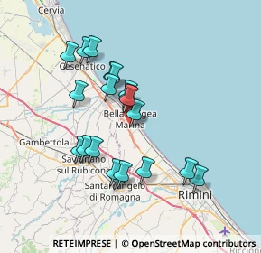 Mappa Via Orazio, 47814 Bellaria-Igea Marina RN, Italia (6.5645)