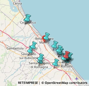 Mappa Via Ravizza, 47814 Bellaria-Igea Marina RN, Italia (8.179)