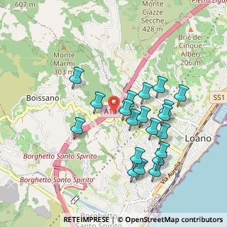 Mappa Via delle Mimose, 17025 Boissano SV, Italia (0.9205)