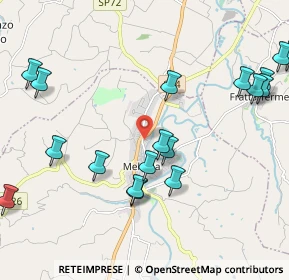 Mappa Via Giosuè Carducci, 47014 Meldola FC, Italia (2.7485)