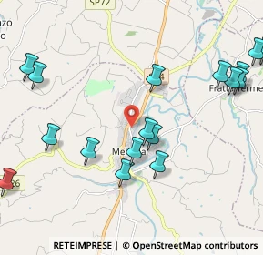 Mappa Via Giosuè Carducci, 47014 Meldola FC, Italia (2.8935)