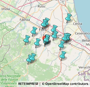 Mappa Via Giosuè Carducci, 47014 Meldola FC, Italia (10.4805)