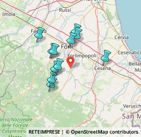 Mappa Via Giosuè Carducci, 47014 Meldola FC, Italia (11.83545)
