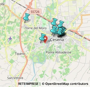 Mappa Via G. Belletti, 47522 Cesena FC, Italia (1.3575)