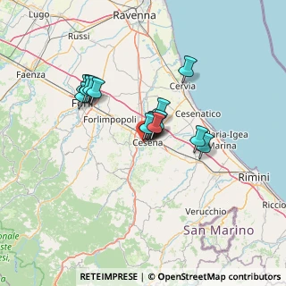 Mappa Via G. Belletti, 47522 Cesena FC, Italia (10.07438)