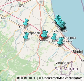 Mappa Via G. Belletti, 47522 Cesena FC, Italia (12.9425)