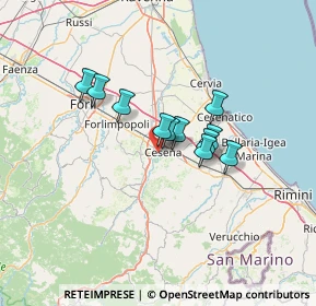 Mappa Via G. Belletti, 47522 Cesena FC, Italia (9.31909)