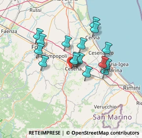 Mappa Via G. Belletti, 47522 Cesena FC, Italia (11.805)