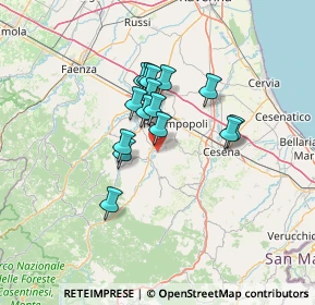 Mappa SP99, 47014 Meldola FC, Italia (9.92333)