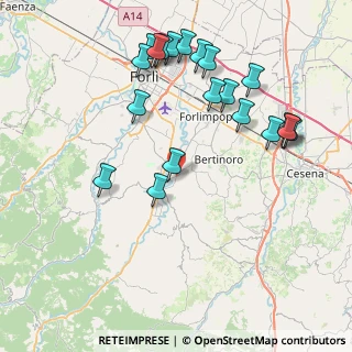 Mappa SP99, 47014 Meldola FC, Italia (9.0375)