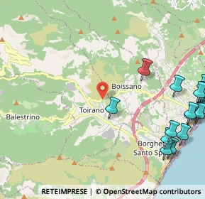 Mappa Via Dari, 17055 Toirano SV, Italia (3.3595)