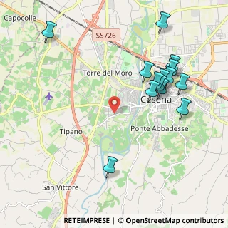 Mappa Via Cecina, 47023 Cesena FC, Italia (2.29929)