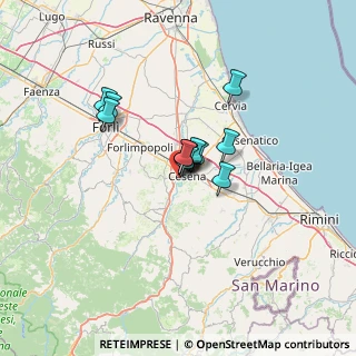Mappa Via Cecina, 47023 Cesena FC, Italia (8.04333)