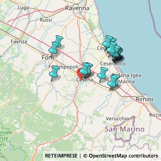 Mappa Via Cecina, 47023 Cesena FC, Italia (13.4175)